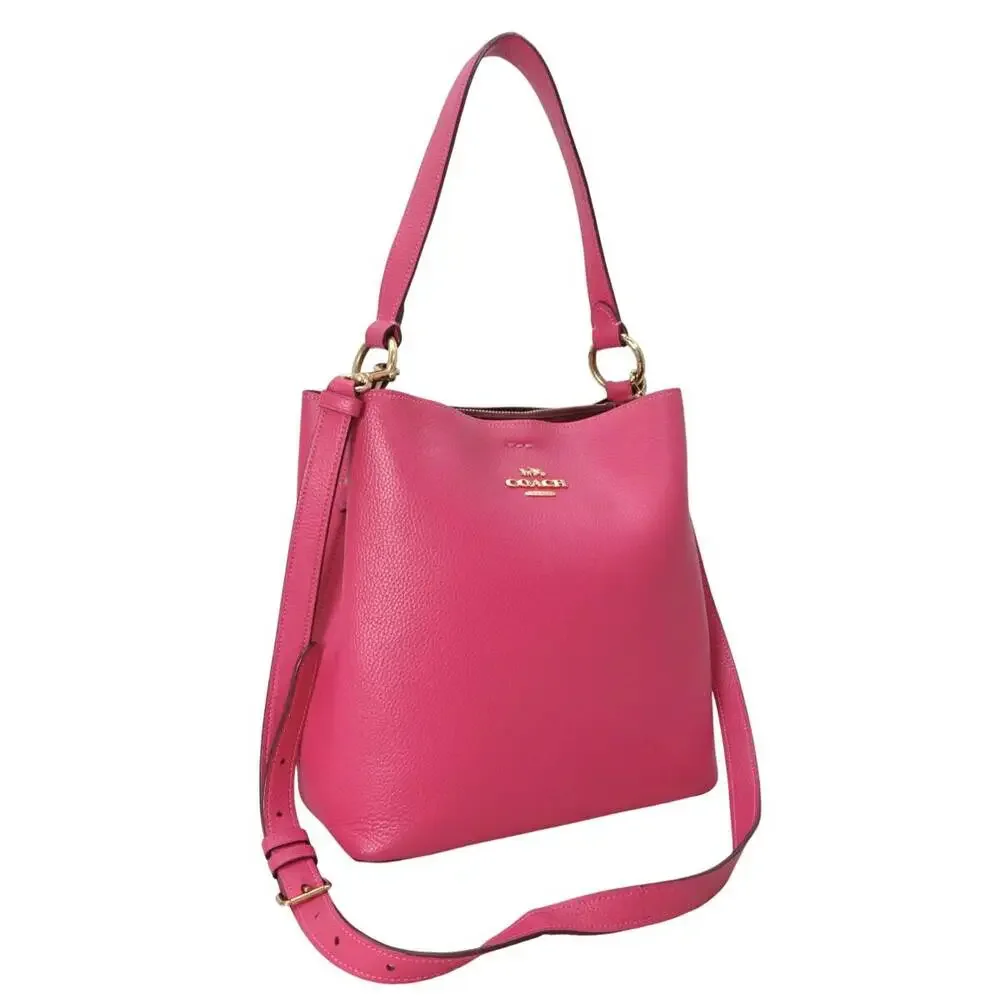 Dark Pink Strawberry Coach Bucket bag - Picture 12 of 13